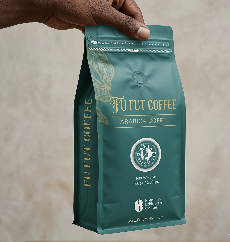 FU FUT COFFEE — Yirgacheffe Grade 1 Arabica Coffee Package